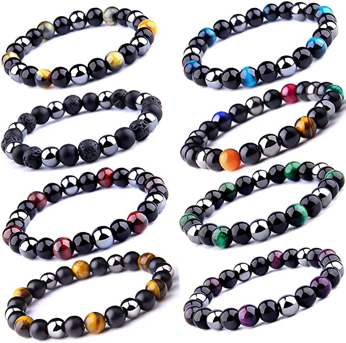 1 Pc Triple Protection Bracelet or Colorful Hematite Bracelet - Soulful Spirits