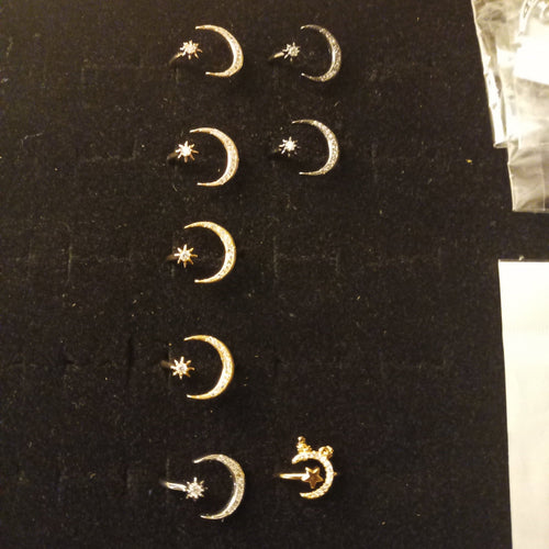 18K Gold Plated Moon & Star Rings - Soulful Spirits