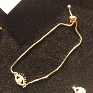18Kt Gold Plated Evil Eye Ring or Bracelet - Soulful Spirits