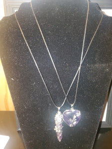 2pc Amethyst Necklace Set - Soulful Spirits