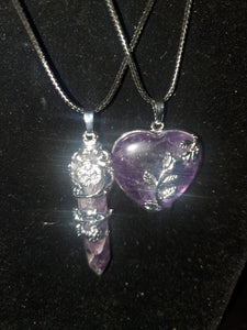 2pc Amethyst Necklace Set - Soulful Spirits