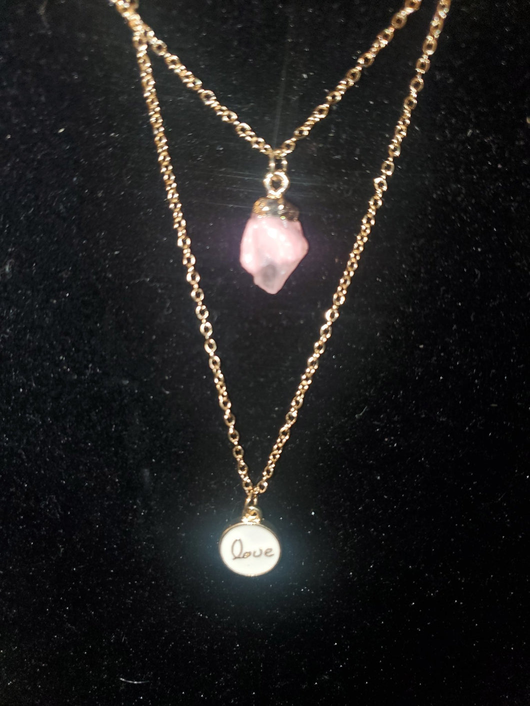 2pc Stone and Charm Necklace Set - Soulful Spirits