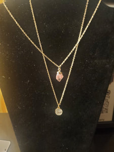 2pc Stone and Charm Necklace Set - Soulful Spirits