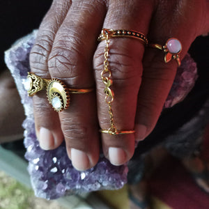 4 Pc Moon Ring Set - Soulful Spirits