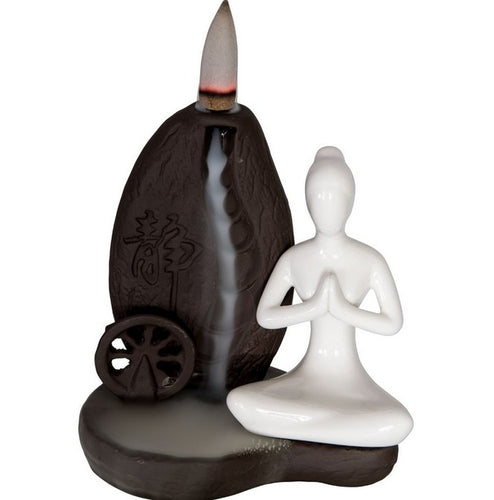 Ceramic Backflow Fountain Incense Burner Set - Soulful Spirits